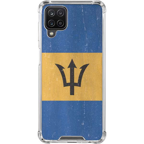 Barbados Flag Distressed Galaxy Cases